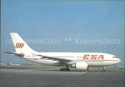 Flugzeuge Zivil CSA Airbus A 310 304 OK WAB c n 567 Kat. Airplanes Avions