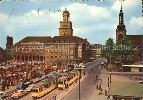 Strassenbahn Witten an der Ruhr Rathaus Marktplatz Kat. Strassenbahn