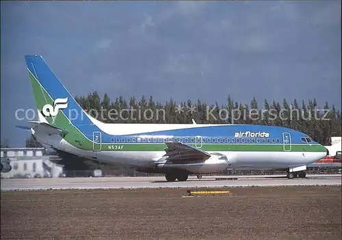 Flugzeuge Zivil Air Florida Boeing 737 200 N53AF  Kat. Airplanes Avions