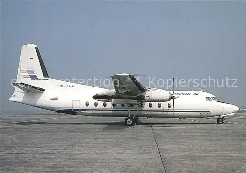 Flugzeuge Zivil Sempati Air Fokker F27 Mk. 600 PK JFH c n 10396  Kat. Airplanes Avions