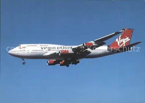 Flugzeuge Zivil Virgin Atlant Boeing 747 41R G VAST cn 28757 Kat. Airplanes Avions