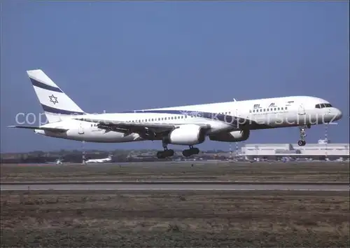 Flugzeuge Zivil El Al Israel Airlines Boeing 757 258 ER 4X EBV c n 26053 529 Kat. Airplanes Avions