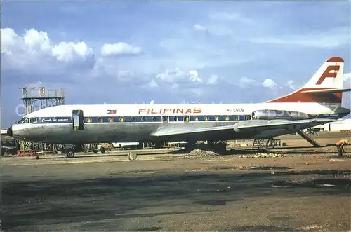 Flugzeuge Zivil Filipinas Caravelle 6R PI C969 C N 103 Kat. Airplanes Avions