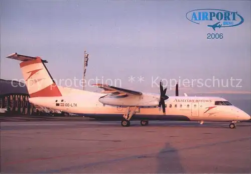 Flugzeuge Zivil Austrian Arrows Dash 8 200 Airport Brno Kat. Airplanes Avions