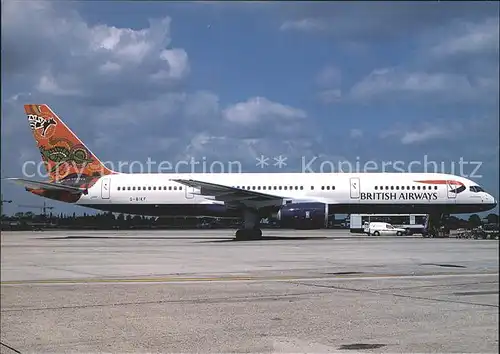 Flugzeuge Zivil British Airways Wunala Dreaming colours Boeing 757 236 G BIKF  Kat. Airplanes Avions