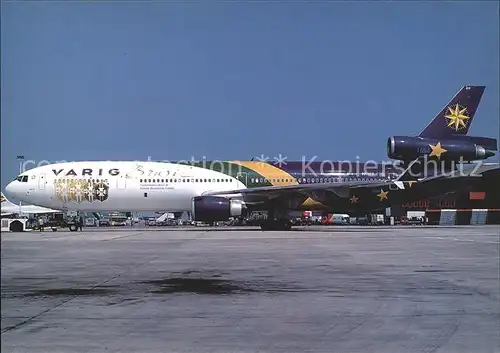 Flugzeuge Zivil Varing Worldcup 1998 colours McDDouglas MD 11 PP VPP Kat. Airplanes Avions