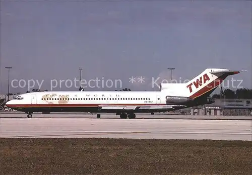 Flugzeuge Zivil TWA Trans World Airlines Boeing 727 231 N54340 c n 20845 1066 Kat. Airplanes Avions