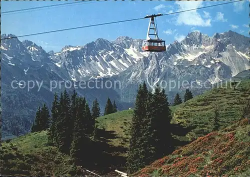 Seilbahn Fellhorn Oberstdorf Birgsautal Kat. Bahnen