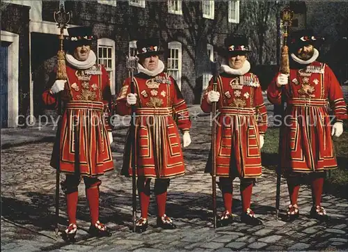 Leibgarde Wache Yeoman Warders Tower of London  Kat. Polizei