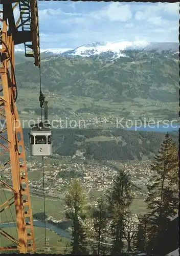 Seilbahn Goldeck Spittal Millstaettersee Seeboden Kat. Bahnen