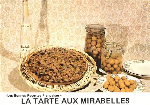 Lebensmittel Rezept Tarte aux Mirabelles Kat. Lebensmittel