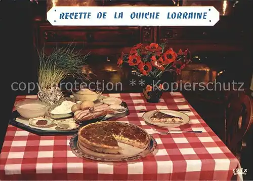 Lebensmittel Recette Quiche Lorraine  Kat. Lebensmittel