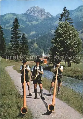 Alphorn Bayrischzell Alphornblaeser  Kat. Musik