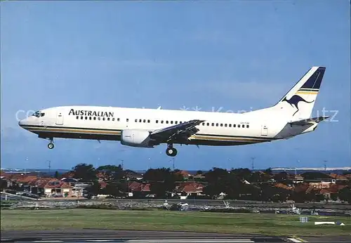 Flugzeuge Zivil Australian Boeing 737 400 VH TJM  Kat. Airplanes Avions