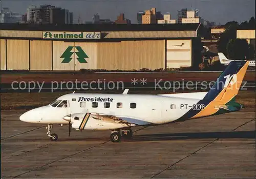 Flugzeuge Zivil Presidente Embraer EMB 110 11035 PT ODG  Kat. Airplanes Avions