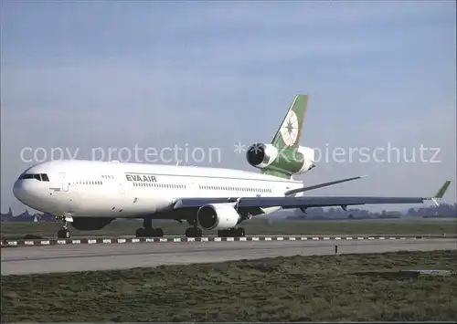 Flugzeuge Zivil Eva Air MD 11 B 16101 c n 48542 570 Kat. Airplanes Avions