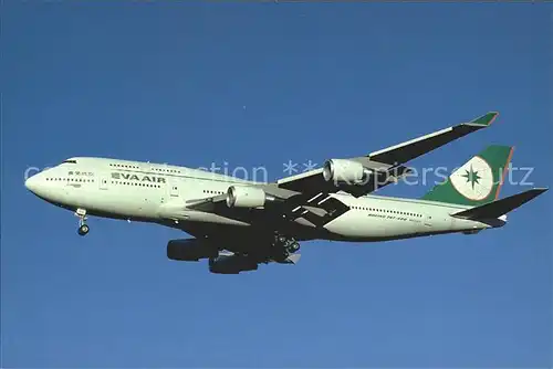 Flugzeuge Zivil Eva Air Boeing 747 45E  Kat. Airplanes Avions