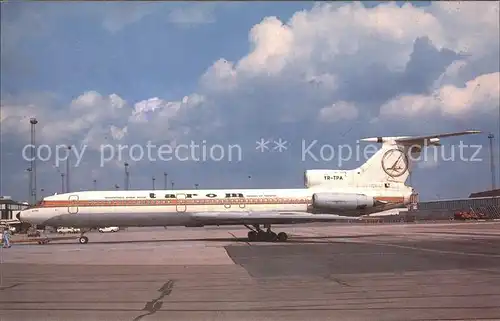 Flugzeuge Zivil TAROM TU 154B YR TPA c n 159 at Copenhagen 8 1989 Kat. Airplanes Avions