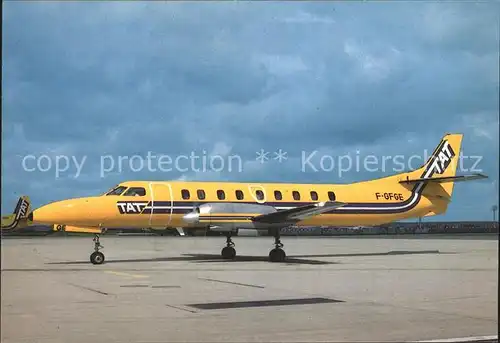 Flugzeuge Zivil T.A.T. Swearingen Metroliner F GFGE Paris Orly Kat. Airplanes Avions