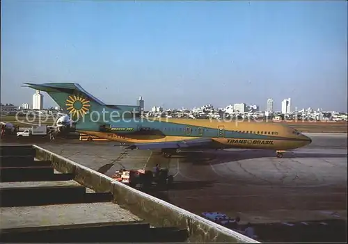 Flugzeuge Zivil AH01 Transbrasil boeing 727 27C PT TYQ c n 19110  Kat. Airplanes Avions