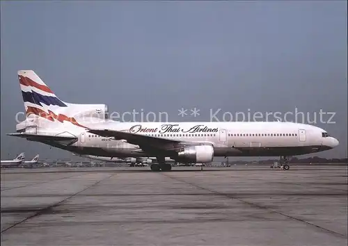 Flugzeuge Zivil ORIENT THAI AIRLINES Lockheed L 1011 1 HS UTE c n 1199 Bangkok Kat. Airplanes Avions