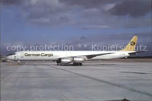 Flugzeuge Zivil German Cargo McDonnell Douglas DC 8 73AF Kat. Airplanes Avions