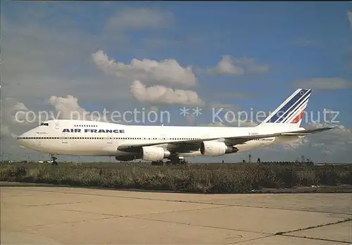 Flugzeuge Zivil Air France Boeing 747 200 Paris Orly Kat. Airplanes Avions