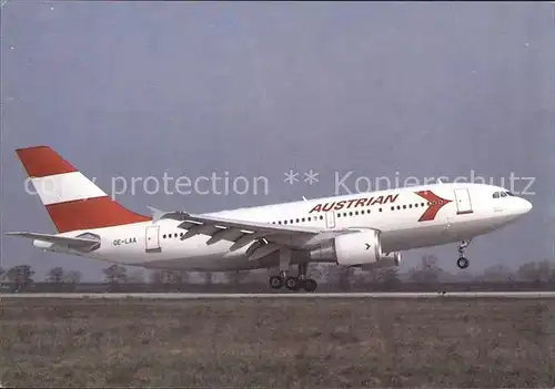 Flugzeuge Zivil Airbus A 310 324 OE LAA Austrian Airlines Bratislava Kat. Airplanes Avions