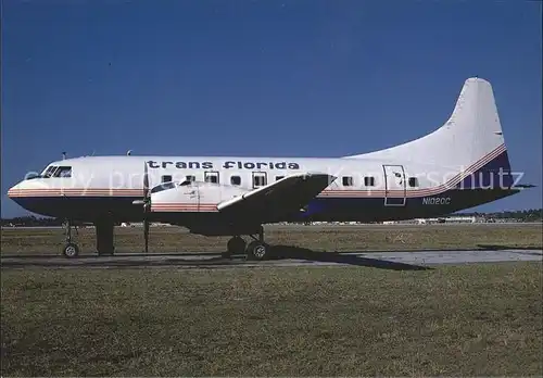 Flugzeuge Zivil Trans Florida Convair 240 Daytona Beach  Kat. Airplanes Avions