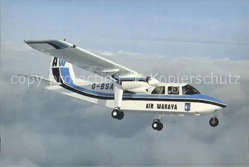 Flugzeuge Zivil Air Wakaya BN 2B 26 Islander G BSAC (DQ FHG) Kat. Airplanes Avions