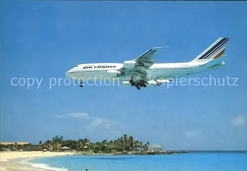 Flugzeuge Zivil Air France Boeing B747 300 F GETB St.Martin  Kat. Airplanes Avions