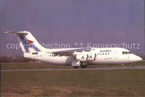 Flugzeuge Zivil Azzurra BAe 146 Avro RJ 85 EI CNJ c n E2300 Kat. Airplanes Avions