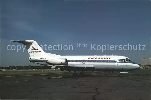 Flugzeuge Zivil Piedmont Airlines Fokker F28 Fellowship 1000 N451US c n 11103 Kat. Airplanes Avions