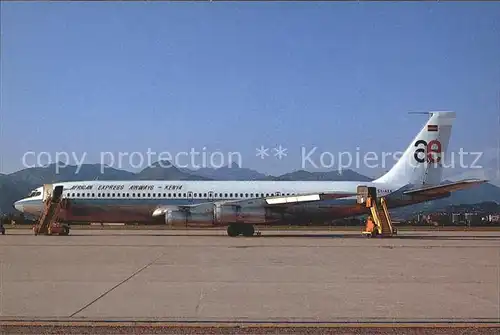 Flugzeuge Zivil African Express Airways Boeing 707 338C 5Y AXA c n 19621 652 Kat. Airplanes Avions