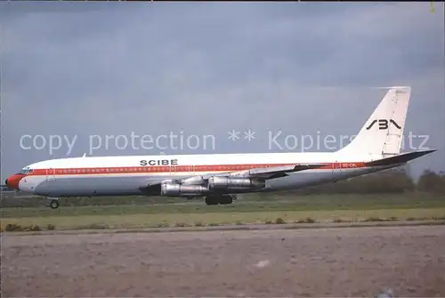 Flugzeuge Zivil Scibe Boeing 707 321B 9Q CBL c n 19266 531 Kat. Airplanes Avions