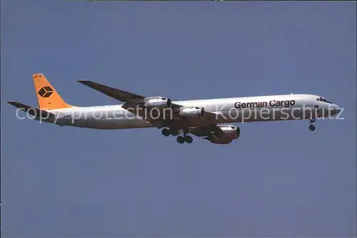 Flugzeuge Zivil German Cargo DC 8 73F D ADUI c n 45991 380 Kat. Airplanes Avions