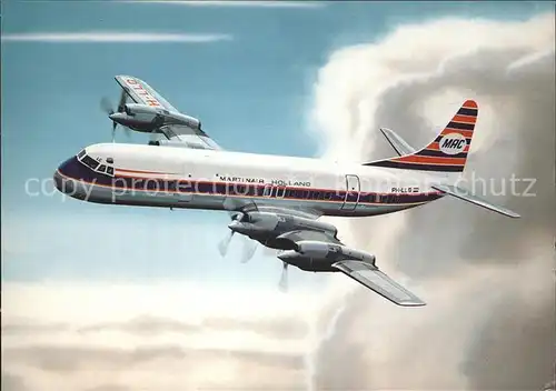 Flugzeuge Zivil Martinair Holland Lockheed l 188C Electra PH LLG  Kat. Airplanes Avions