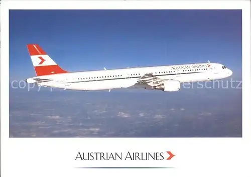 Flugzeuge Zivil Austrian Airlines Airbus A 321  Kat. Airplanes Avions