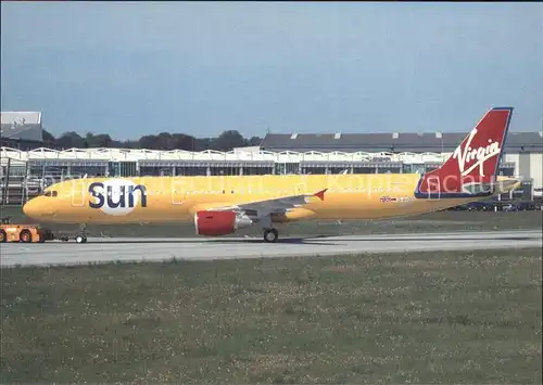 Flugzeuge Zivil Virgin Sun Airlines Airbus Industrie A321 211 D AVZD cn 1233 Kat. Airplanes Avions