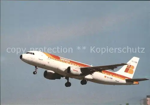 Flugzeuge Zivil Iberia Airbus A 320 211 EC FBR Kat. Airplanes Avions