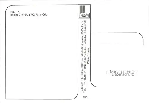 Flugzeuge Zivil Iberia Boeing 747 EC BRQ  Kat. Airplanes Avions