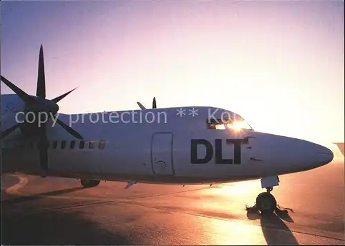 Flugzeuge Zivil DLT Fokker 50 Kat. Airplanes Avions