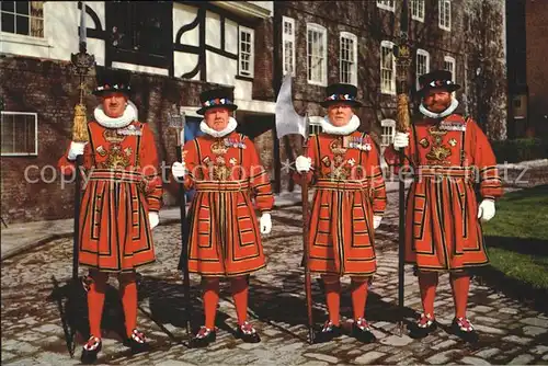 Leibgarde Wache Yeoman Warders Tower of London  Kat. Polizei