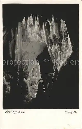 Hoehlen Caves Grottes Streitberger Hoehle Nixengrotte  Kat. Berge