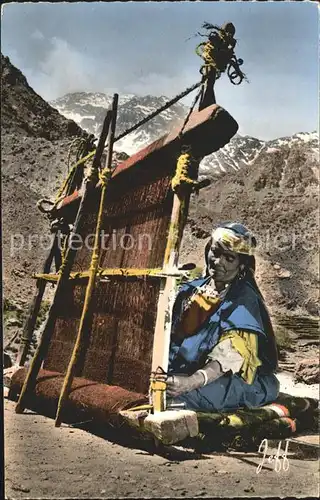 Weberei Handweberei Typen Marokko Maroc Tissage Haut Atlas  Kat. Handwerk