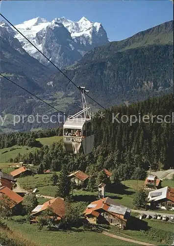 Seilbahn Hasliberg Kaeserstatt Wasserwendi Wetterhorngruppe Kat. Bahnen