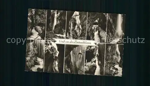 Hoehlen Caves Grottes Partnachklamm Garmisch Partenkirchen Kat. Berge