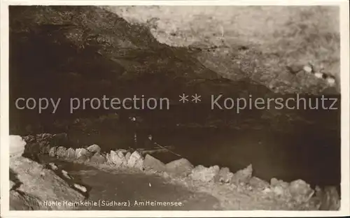 Hoehlen Caves Grottes Heimkehle Suedharz Heimensee  Kat. Berge