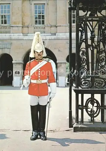 Leibgarde Wache Sentry Horse Guards Whitehall London Kat. Polizei