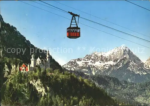 Seilbahn Tegelberg Schwangau Fuessen Koenigsschloss Neuschwanstein Kat. Bahnen